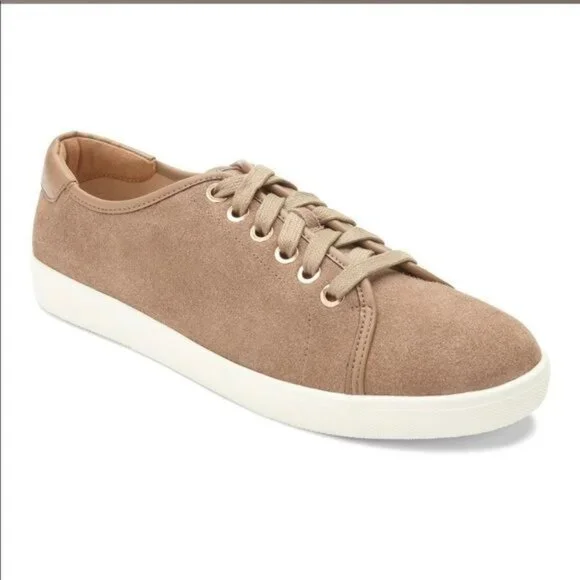 Vionic Sunny Brinley Brown Suede Sneakers Womens 10 - Picture 1 of 11